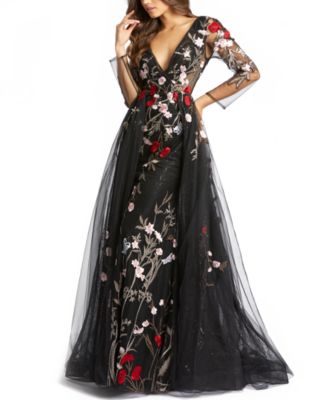 MAC DUGGAL Embellished-Floral Gown ...